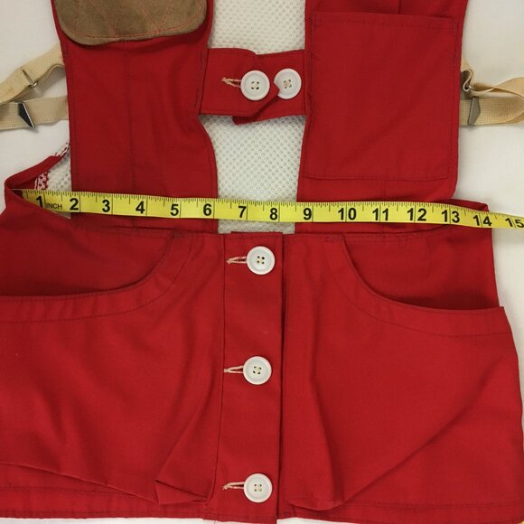 VTG Shooting Vest America's Finest Sport Clothing Red Girls - Picture 7 of 9